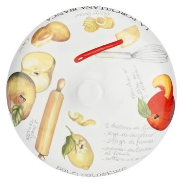 Форма для пирога с крышкой La Porcellana Bianca GOLOSERIE, фарфор, диам. 27,5 см