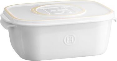 Коробка для сыра керамическая 3 л с крышкой, белая Emile Henry