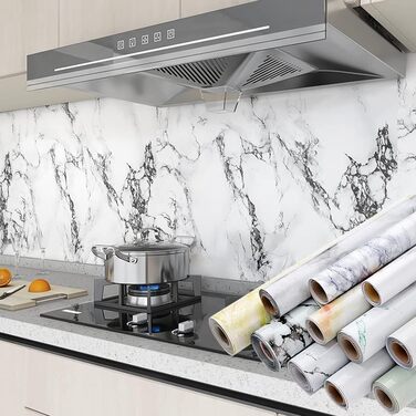 Кухонный самоклеящийся фартук с алюминиевым покрытием 500 х 60 см Visario