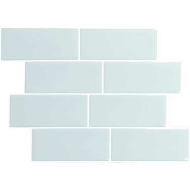 Наклейки для плитки, що самоклеяться - упаковка з 5 аркушів 29,36 см x 21,29 см - 3D самоклеючі ПВХ наклейки для плитки та фартуха для кухні, ванної кімнати та стін, кольорова та водонепроникна плитка (сіро-зелений колір)
