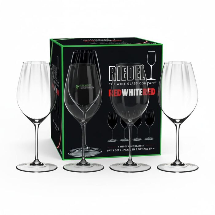 Набір келихів для червоного та білого вина, 4 предмети, Performance Riedel