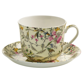 Чашка для чая с блюдцем Maxwell Williams Summer Blossom KILBURN, фарфор, 17,5 х 17,5 х 9 см, 480 мл