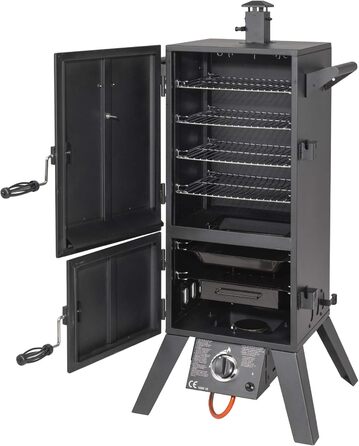 Коптильня из черного черного 64 x 50 x 128 см Portland XL El Fuego