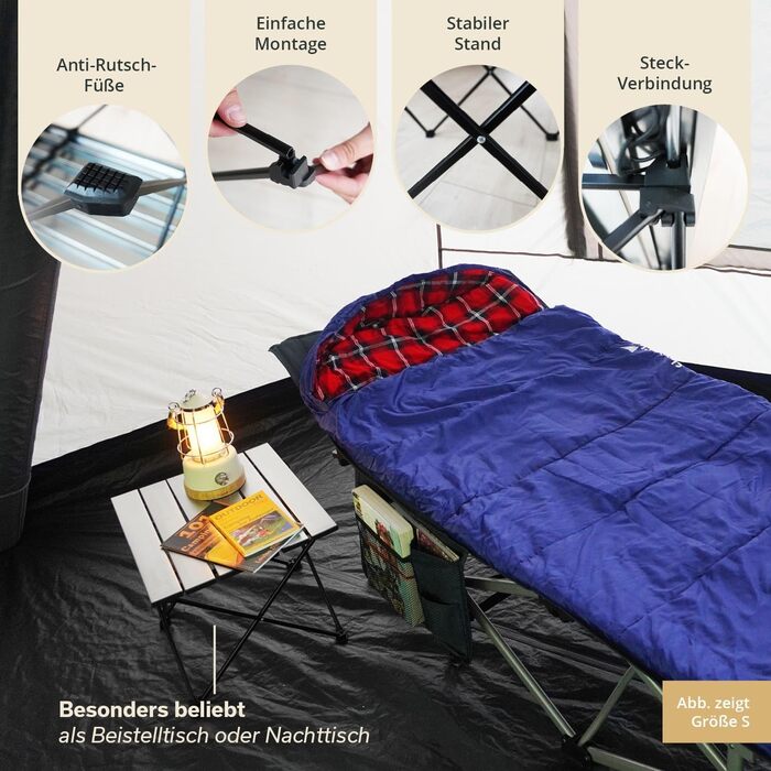 Компактный алюминиевый стол для кемпинга Skandika