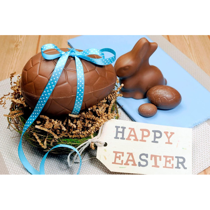 Елементна форма для виготовлення шоколадних пасхальних яєць з формою для випічки у формі пасхального зайчика, форма для пасхального 3D динозаврового яйця у формі страусиного яйця, форма для пасхального шоколадного яйця, ливарна форма, інструмент для випіч