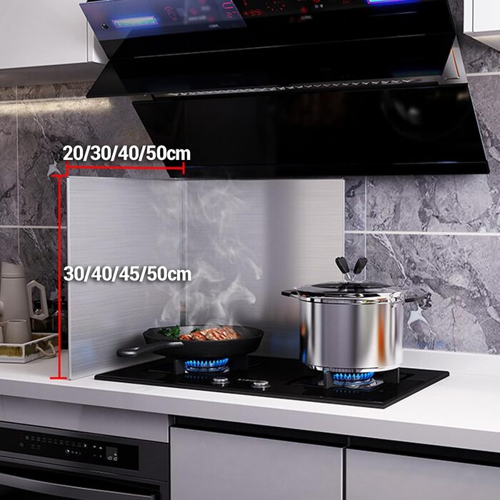 Захист від бризок на плиту з нержавіючої сталі 30 х 30 см Onxyrbyte