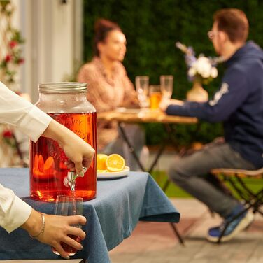 Диспенсер для напитков с краном и крышкой 5 л Relaxdays