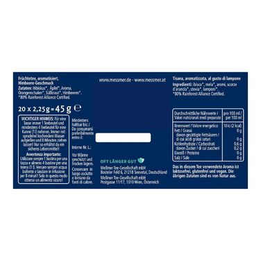 Чай Месмер - 48 чайних пакетиків 24 видів Атмосферний дизайн для демонстрації Різдвяний календар ідеально підходить як подарунок Фруктовий та трав&39яний чай (ГАРЯЧА МАЛИНА, 20 чайних пакетиків)