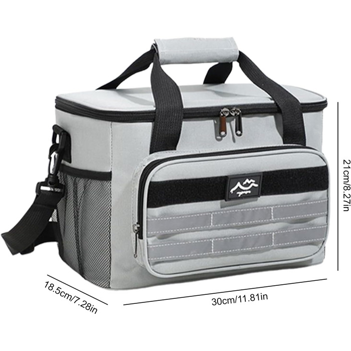 Термосумка для кемпінгу сіра Generisch