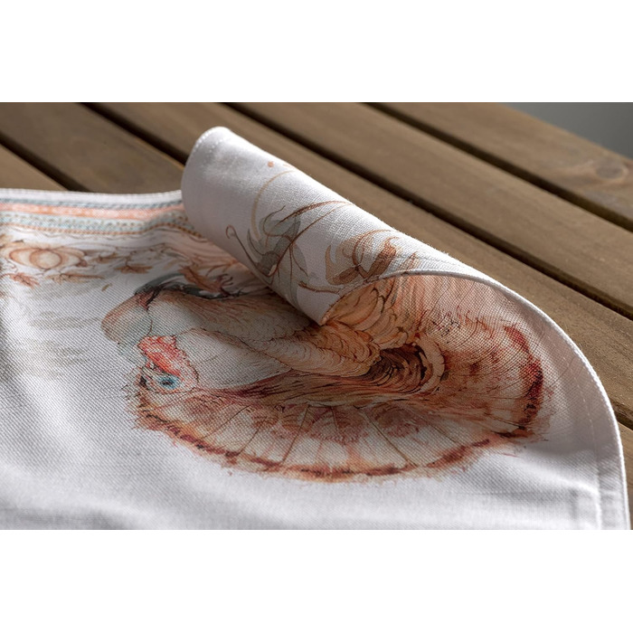 Бавовняні килимки для серветок, набір з 4 шт. , декоративні килимки для серветок, пасхальні килимки, що миються, для свят, вечерь, весни, літа (33 см x 48 см) (24 - Подяки), 39Hermine 100