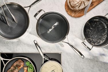 Сковорода вок 26 см с антипригарным покрытием в форме сот со стеклянной крышкой Peak Zwilling