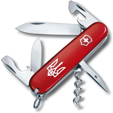 Нож швейцарский 91 мм, 12 функций, красный Victorinox Spartan Ukraine