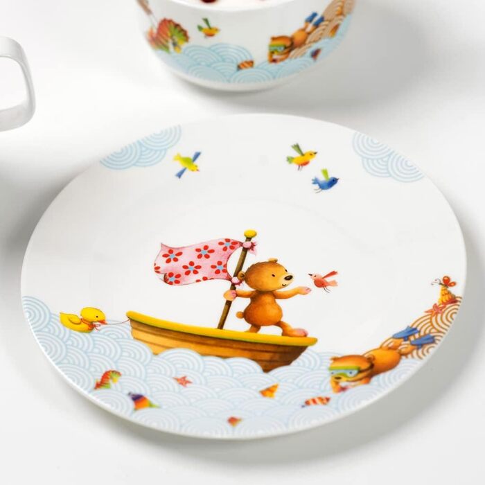 Детская плоская тарелка 21,5 см Happy as a Bear Villeroy & Boch