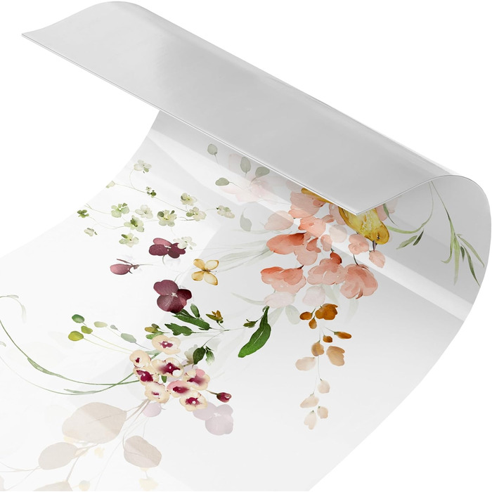 Самоклеючий кухонний фартух з квітами 140 x 40 см micasia