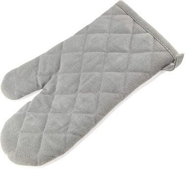 Рукавиця для духовки, бавовна, біло-сіра Fackelmann