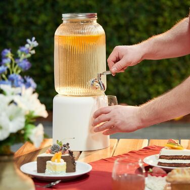 Диспенсер для напоїв з краном та кришкою 4 л Relaxdays