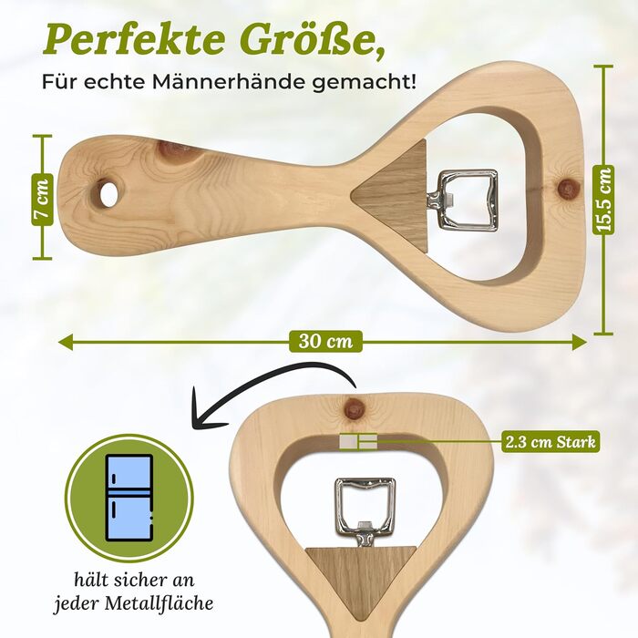 Відкривачка для пляшок з деревини sagl.tirol