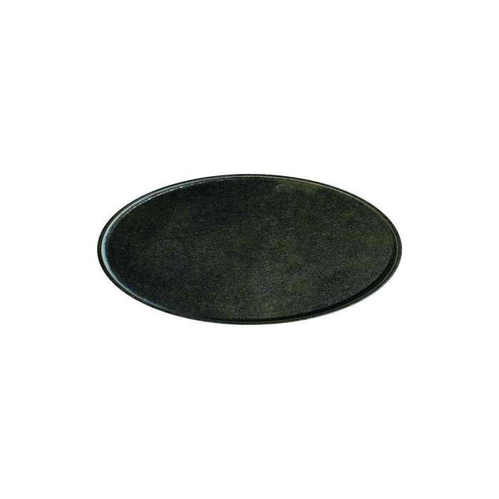 Тарілка мілка з бортом ID Fine Visto 25.5 см black 20255-161025