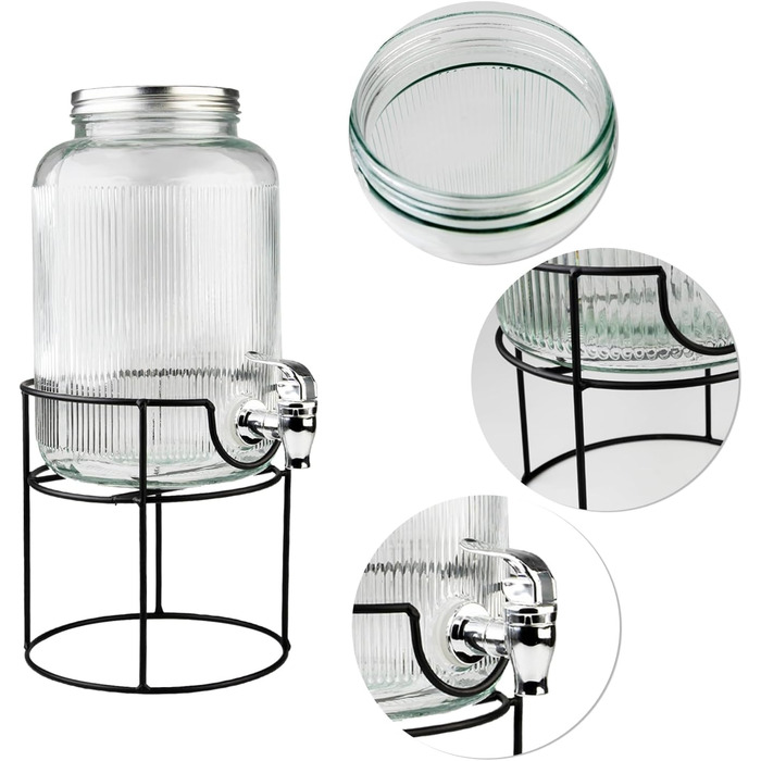 Диспенсер для напитков с подставкой 4 л SUPERBUTELKI.PL