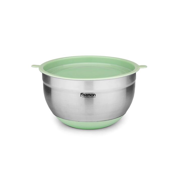 Миска з пластиковою кришкою 16x10 см 1500 мл Fissman