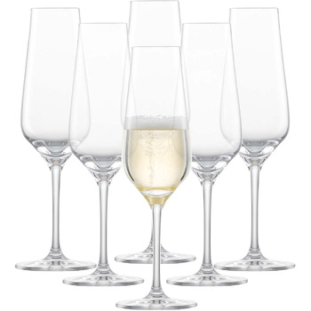 Бокал для белого вина SCHOTT ZWIESEL Fine (набор из 6 шт.), стильные бокалы для белого вина, бокалы из тританового хрусталя, пригодные для мытья в посудомоечной машине, сделано в Германии (арт. No 113758) (235 мл)