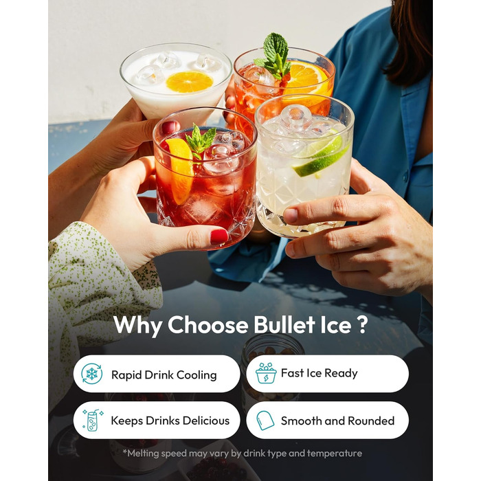 Компактный льдогенератор 1,1 л серебряный EUHOMY