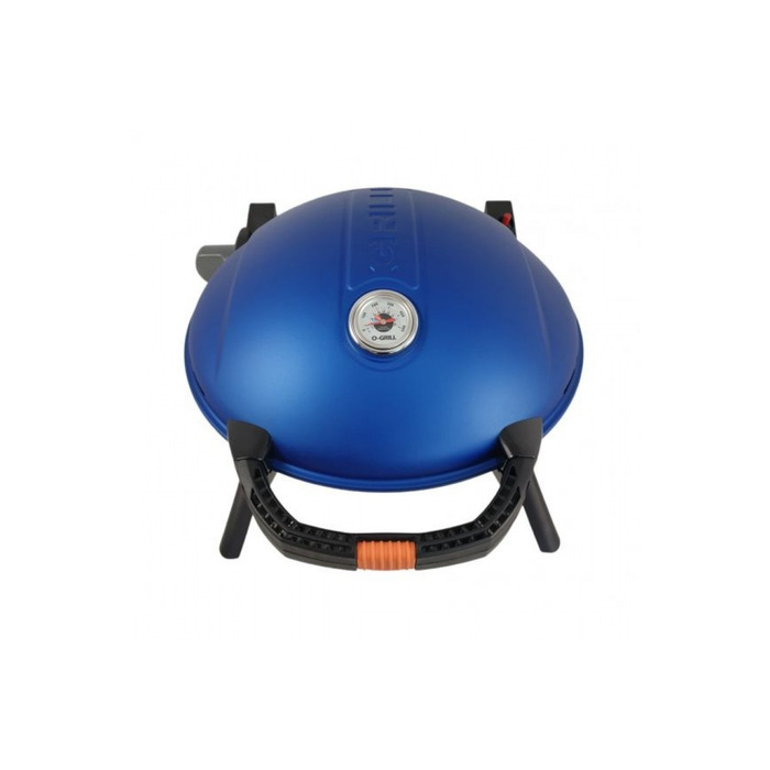 КОМПЛЕКТ Портативний переносний газовий гриль O-GRILL 900, синій + шланг в подарунок! Код: 011683