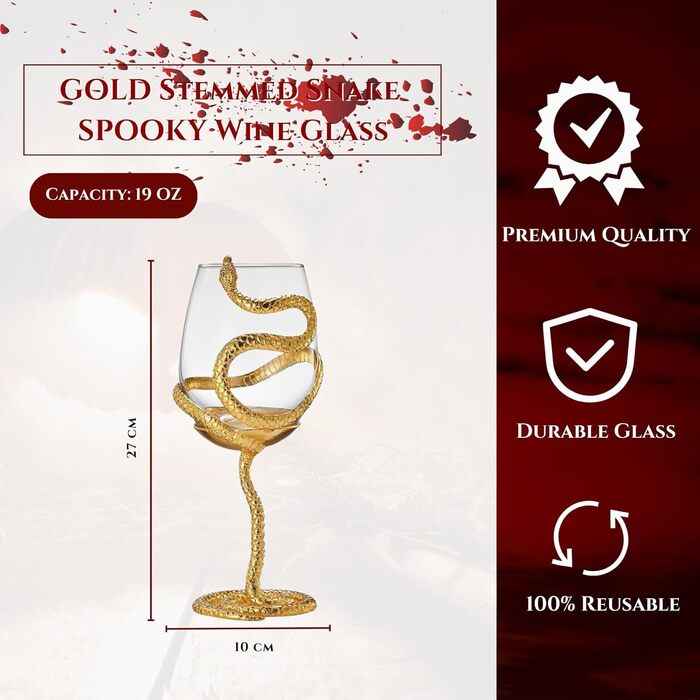 Эффектные бокала для змеиного мотива 540 мл The Wine Savant