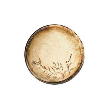 Тарілка мілка з бортом ID Fine Fall Beige 25,5 см 20647-161025