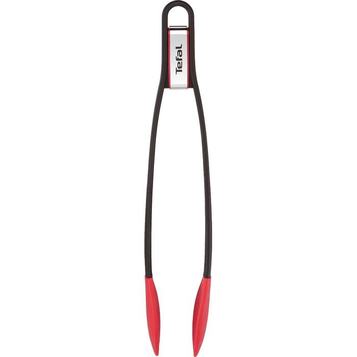 Щипцы кухонные Tefal Ingenio, пластик, силикон, черно-красный