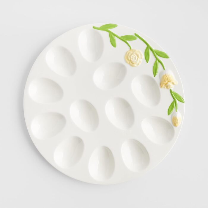 Керамічний піднос для яєць до Великодня 31 см home&you