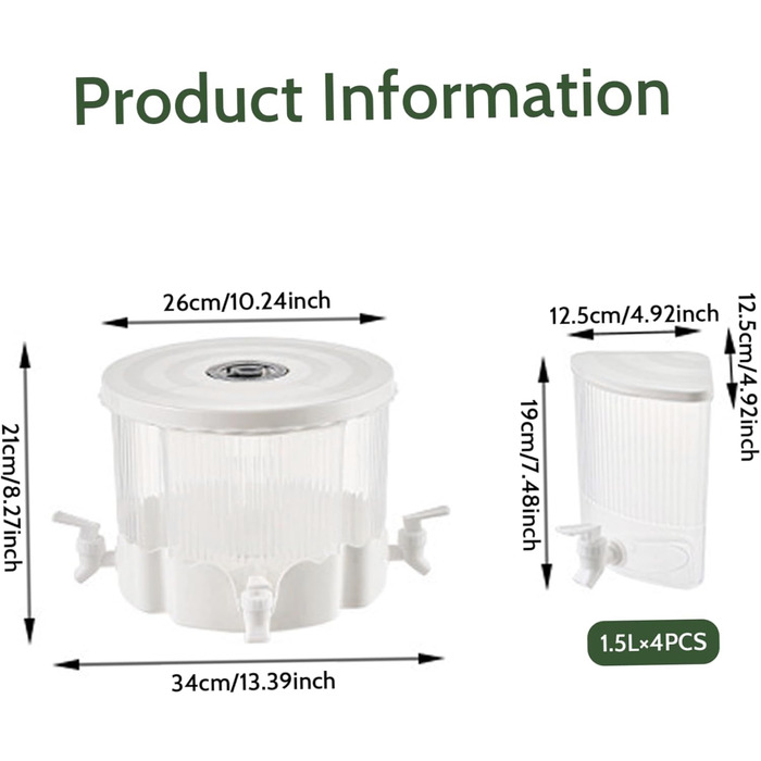 Диспенсер для напитков с краном 6 л Muzrunq