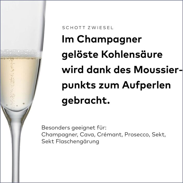 Келих для шампанського 0,2 л, набір 6 предметів, Classico Schott Zwiesel