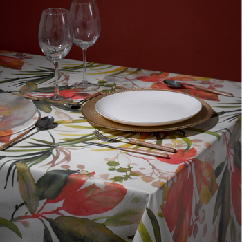 Скатертина Atenas Home Textile Bromelia, бавовна з покриттям, 150 х 250 см