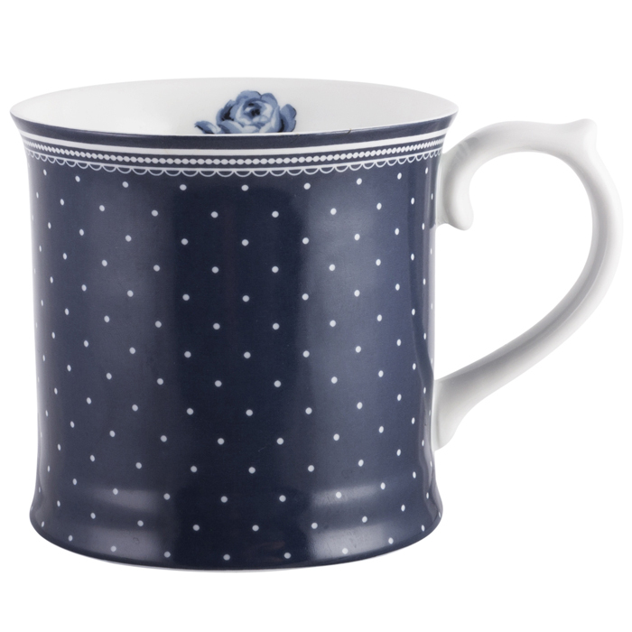 Кухоль для чаю CreativeTops Vintage Indigo Spot, фарфор, 400 мл