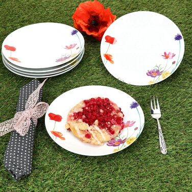 Набір із 6 тарілок у формі квітки MamboCat