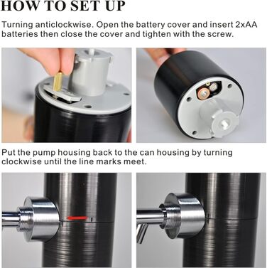 Міні-пивоварня для пива в банках, піноутворювач для пива, компактний диспенсер для пива. Перетворіть кожну банку на розливне пиво, як у пабі Ідеальний подарунок чоловікові на день народження, на День батька. Сріблястий (Чорний)