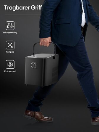 Льодогенератор 1,5 л 120 Вт чорний FOHERE