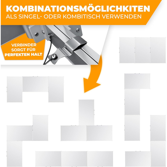 Набір із 3 столів для кемпінгу 100 х 60 см KESSER