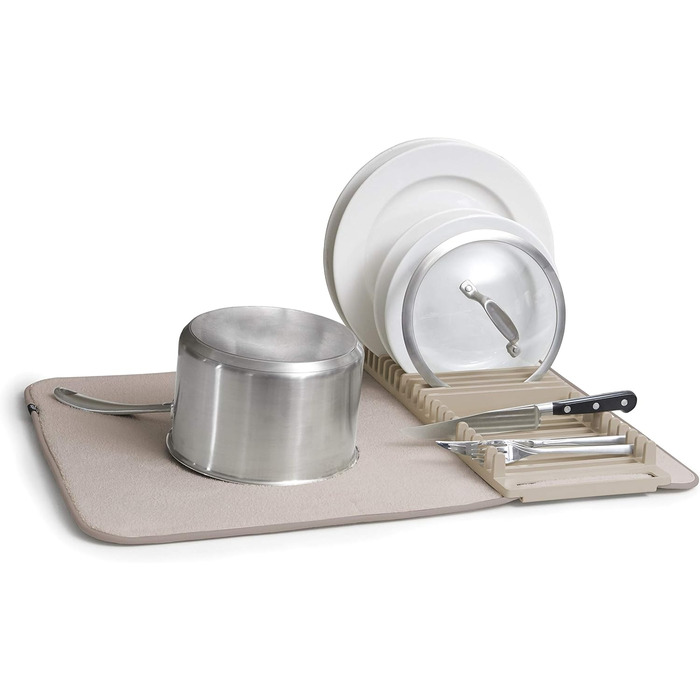 Підставка-сушарка для посуду з килимком 60 х 45 см лате Udry Umbra