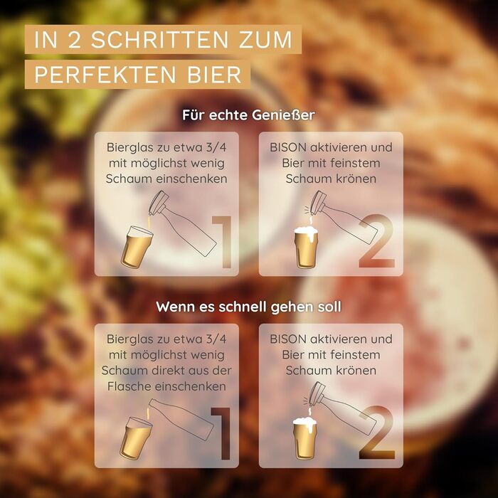 Ультразвуковая насадка для бутылок пива, подарок для мужчин BISON