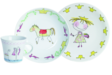 Набор детской посуды 3 предмета Kiddie Tableware Fairy-Tale Princess Kahla