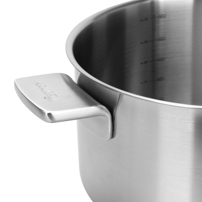 Каструля Fissman PREMIUM ONE 24x13 см / 5,4 л зі скляною кришкою нержавіюча сталь (15092)