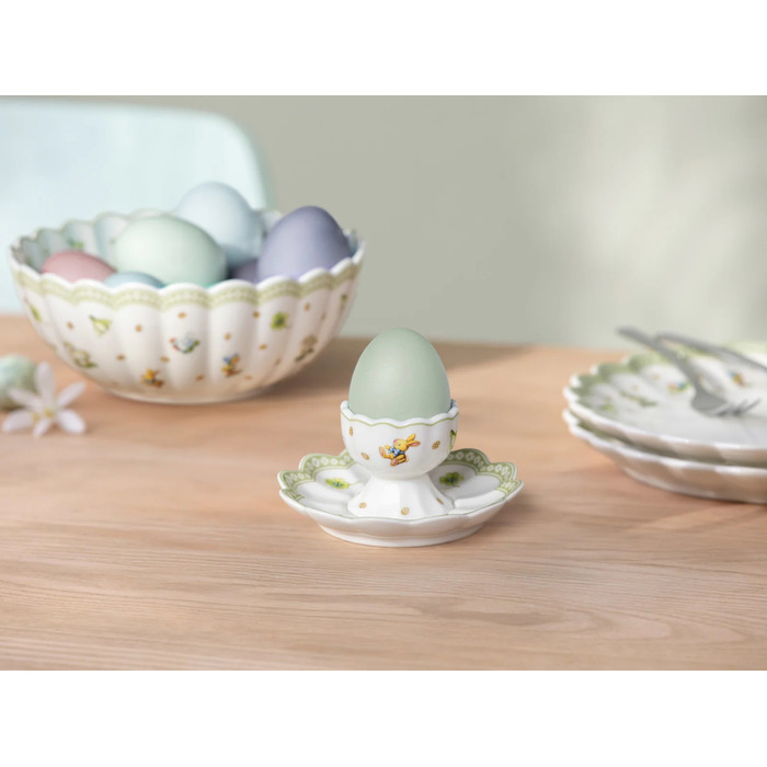 Набор из 6 подставок для яиц и 6 блюдец Easter Delight Villeroy & Boch