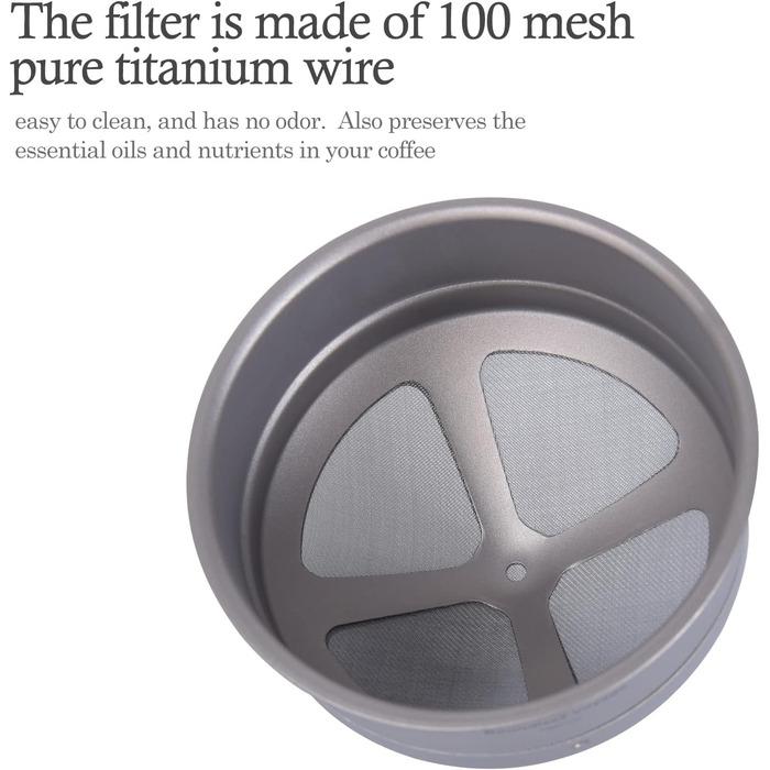 Титановий кавовий фільтр iBasingo