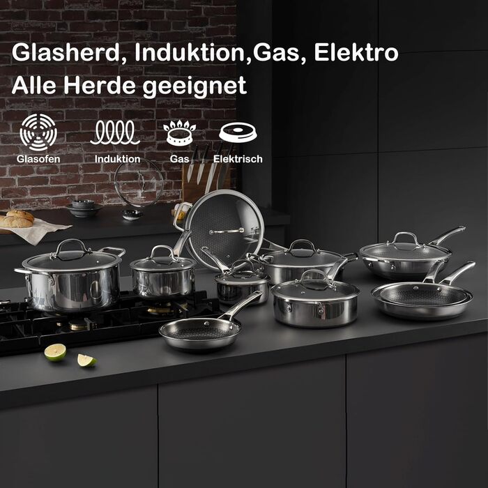 Набор из 3 сковород 20, 24 и 28 см SNOW CLAD