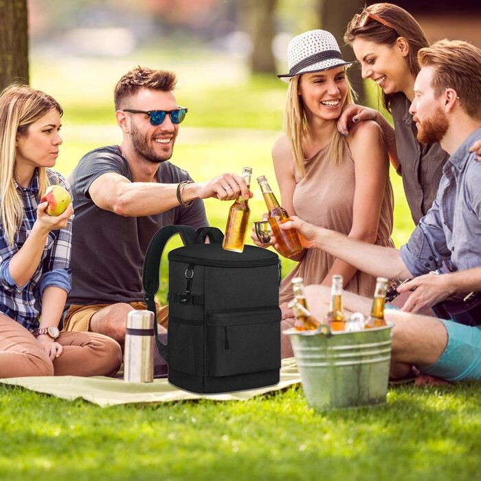 Терморюкзак 17 л чорний Dtaigou