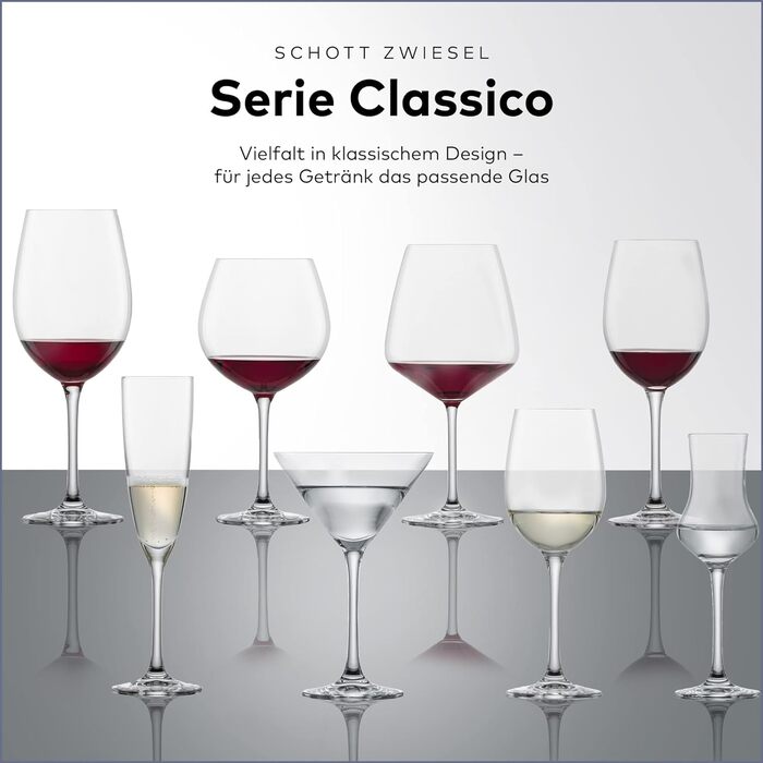 Бокал для красного вина 0,65 л, набор 6 предметів, Classico Schott Zwiesel