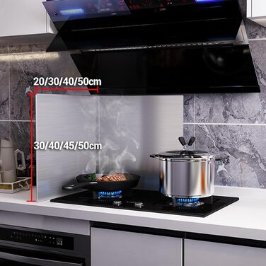 Захист від бризок на плиту з нержавіючої сталі 30 х 30 см Onxyrbyte