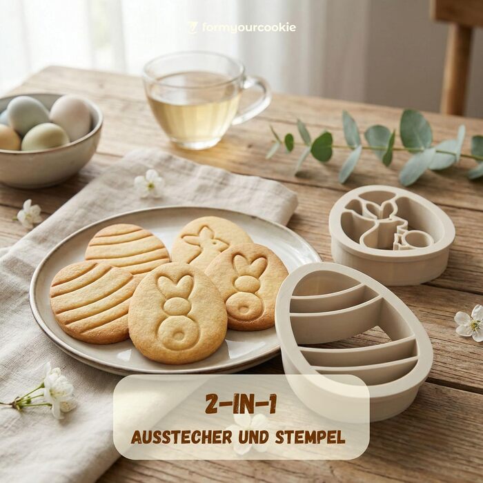 Набір формочок для печива на Великдень 3 шт formyourcookie